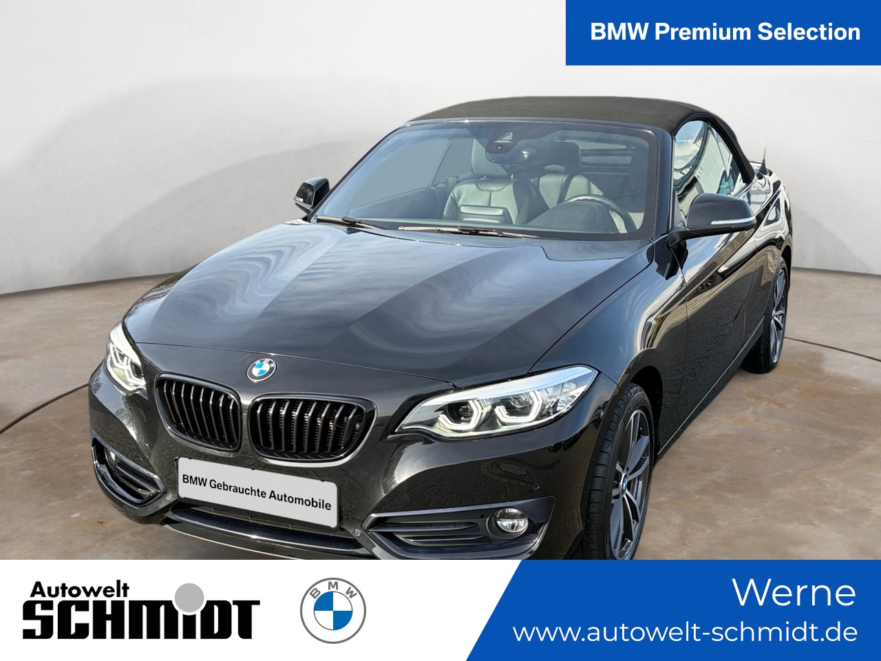 BMW 220d Cabrio Sport Line Aut. +2Jahre-BPS.GARANTIE