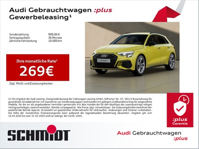 Audi A3 Sportback 45 TFSI e S line LM18 LED AHK Leder ACC Navi+