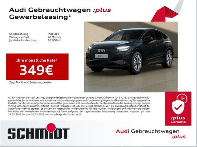 Audi Q4 Sportback e-tron 45 Advanced S line LM19 AHK Navi+ Wärmepumpe Sports.