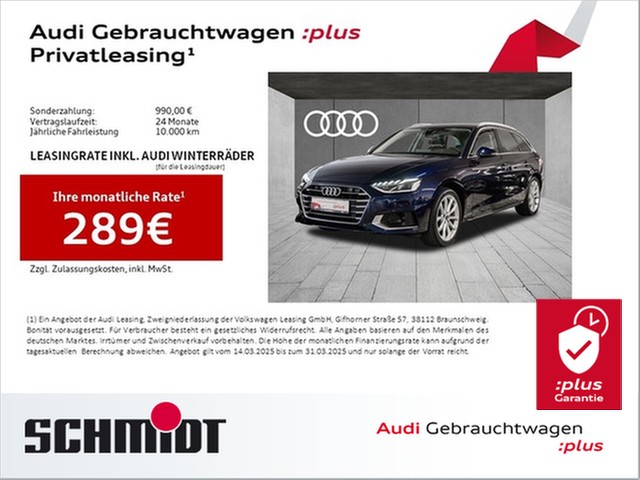 Audi A4 Avant 30 TDI Advanced LM18 Sports. Navi+ LED ACC e-Heckkl. AHK Kamera