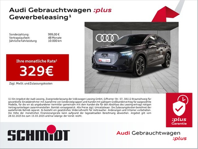 Audi Q4 Sportback e-tron 45 LM20 AHK Navi+ Wärmepumpe Sportsitze