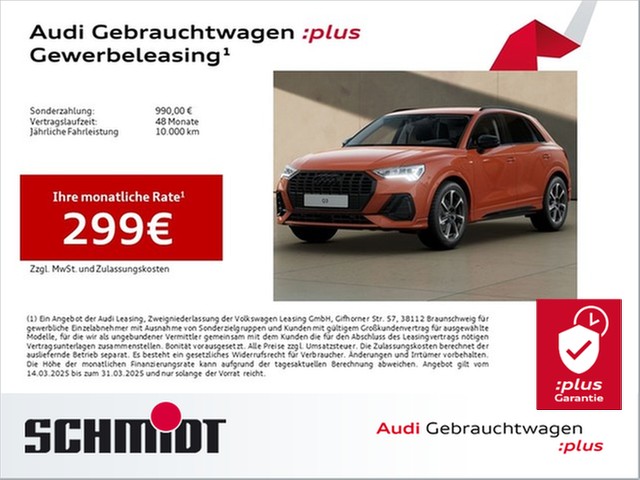 Audi Q3 45 TFSI e S line LM19 LED AHK Businessp. ACC Sportsitze