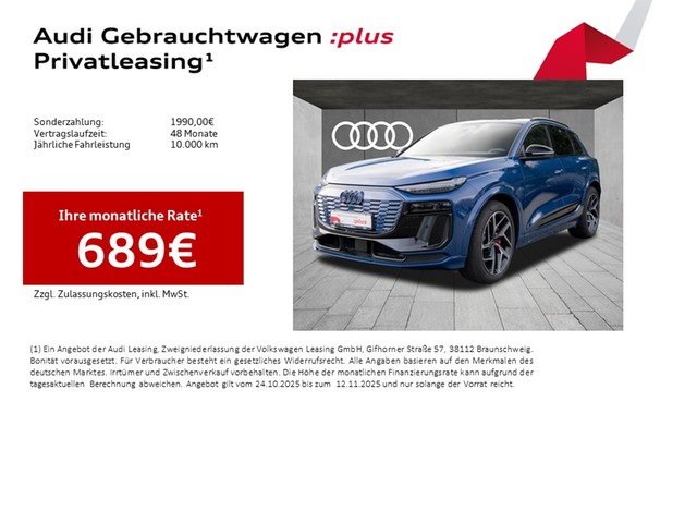 Audi SQ6 e-tron Edition One Pano LM21 Luftfed. Matrix LED Tech pro ACC OLED Heckl.