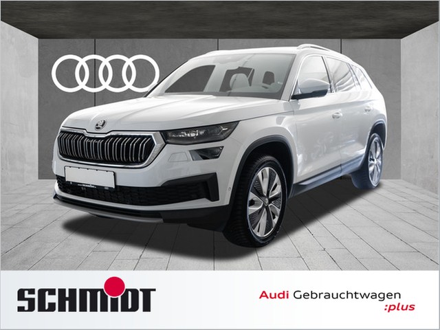 Skoda Kodiaq 2.0 TDI 4x4 Style AHK Pano Businesspaket Columbus Traveller Plus ACC Teilleder Navi