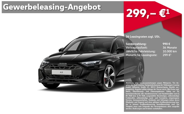 Audi A3 Sportback TFSI 2X S-LINE BUSINESS+ TECH+ LED+ 360 19"
