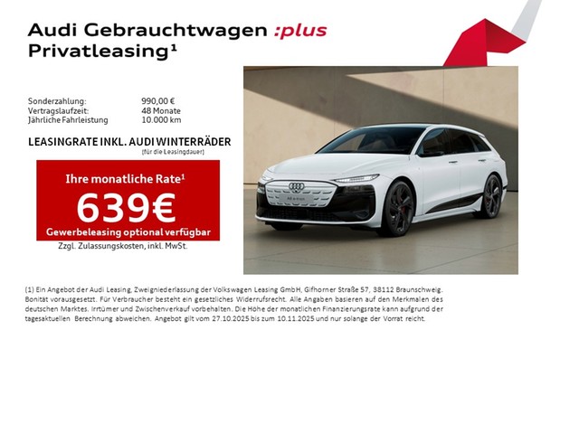 Audi A6 e-tron Avant quattro S line LM21 Pano AHK B&O Matrix LED Luft