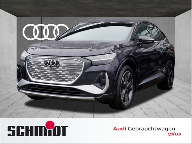 Audi Q4 e-tron Sportback 40 S line AHK Matrix LED SONOS Navi Pro Kamera ACC Teilleder
