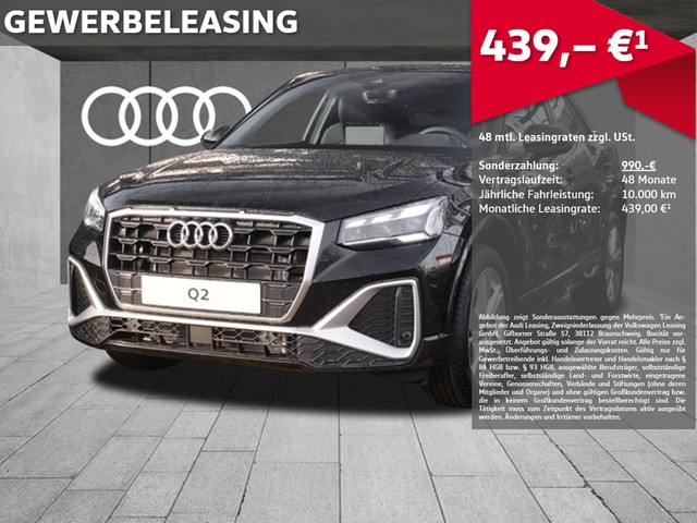 Audi Q2 S line 35 TFSI S tronic 2X S-LINE AHK STHZ MATRIX PARKEN FAHREN