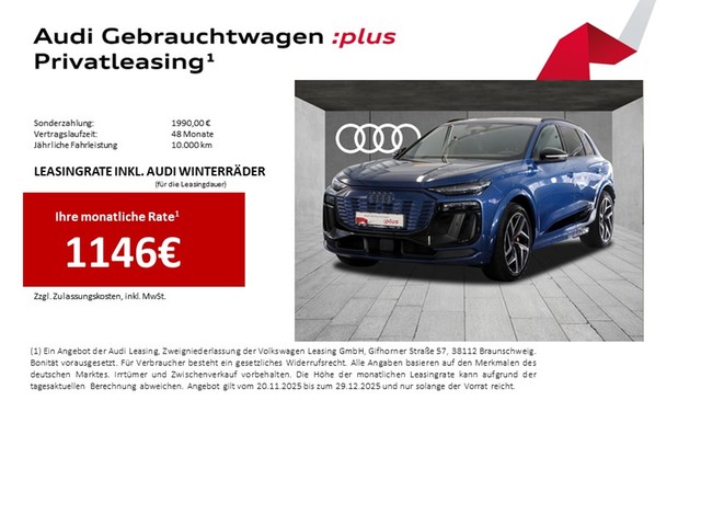 Audi SQ6 e-tron Edition One LM21 Pano Luft HuD B&O AHK