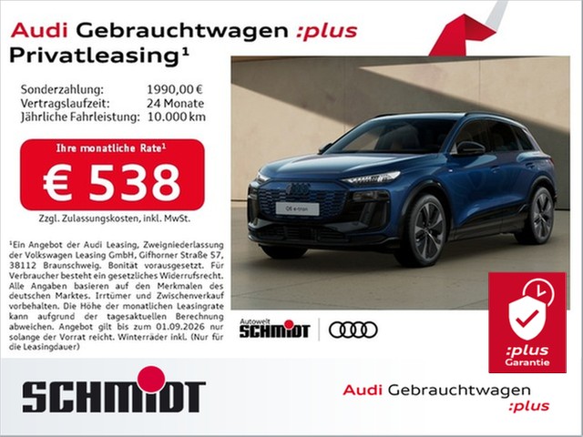 Audi Q6 e-tron quattro S line LM21 AHK Matrix Pano B&O HUD Luft. Tech Pro Memory