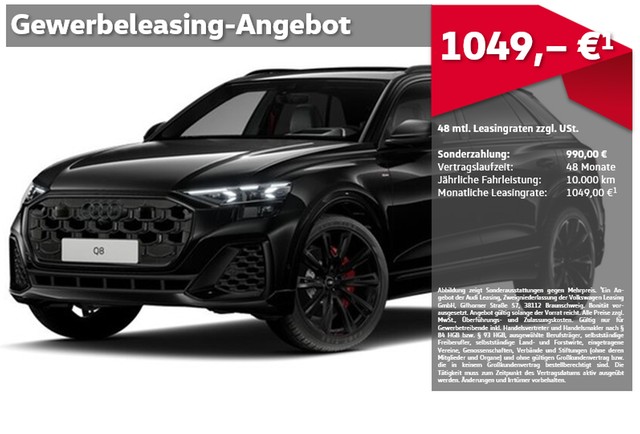 Audi Q8 SUV TFSIe Q 2X S LINE AHK PANO B&O HUP MATRIX MEMORY