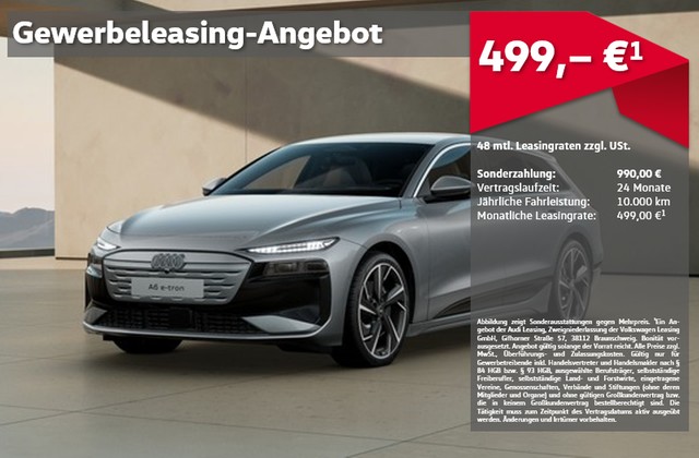 Audi A6 e-tron Avant quattro UPE 98.355,00 S line, B&O, 0,25%