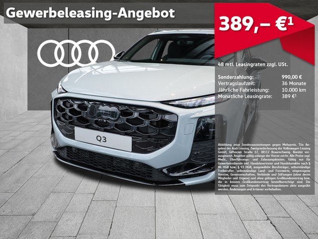 Audi Q3 SUV TFSI 2X S-LINE OPTIK SCHWARZ LED+ TECH PLUS 19"