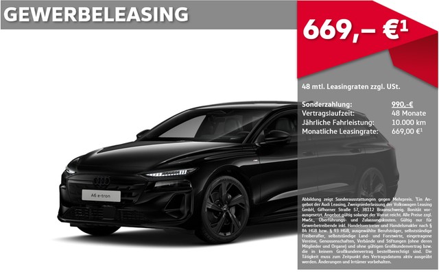 Audi A6 Avant e-tron performance UPE 99.990,00 EUR 2x SLINE AHK PANO MATRIX HuD LUFT