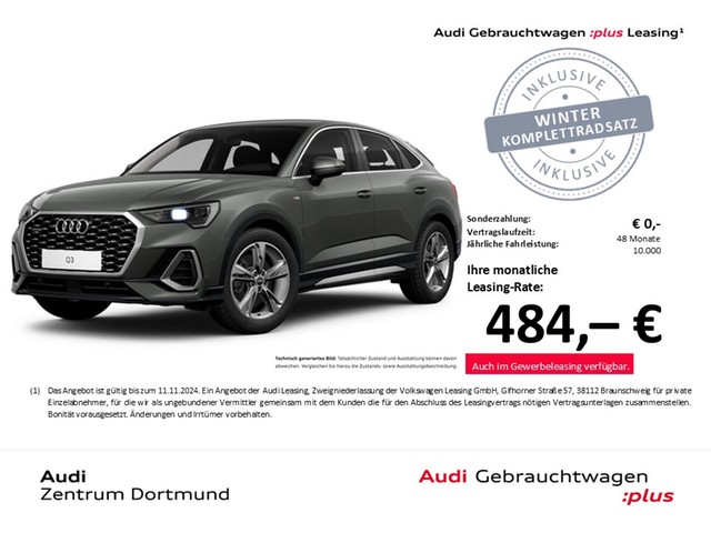 Audi Q3 Sportback 40 quattro S LINE AHK CAM ACC LM19