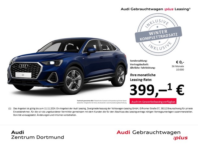 Audi Q3 Sportback 40 quattro S LINE AHK CAM ACC LM19