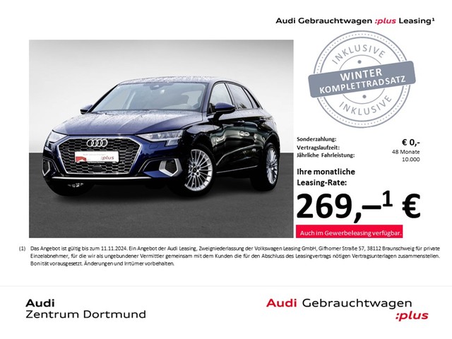 Audi A3 Sportback 30 advanced LED LM17 EKLAPPE SITZH.