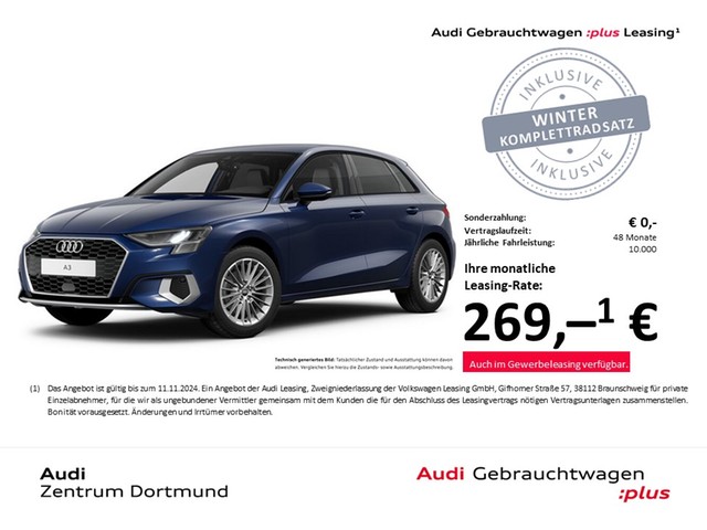 Audi A3 Sportback 30 advanced LED LM17 eKLAPPE SITZH.