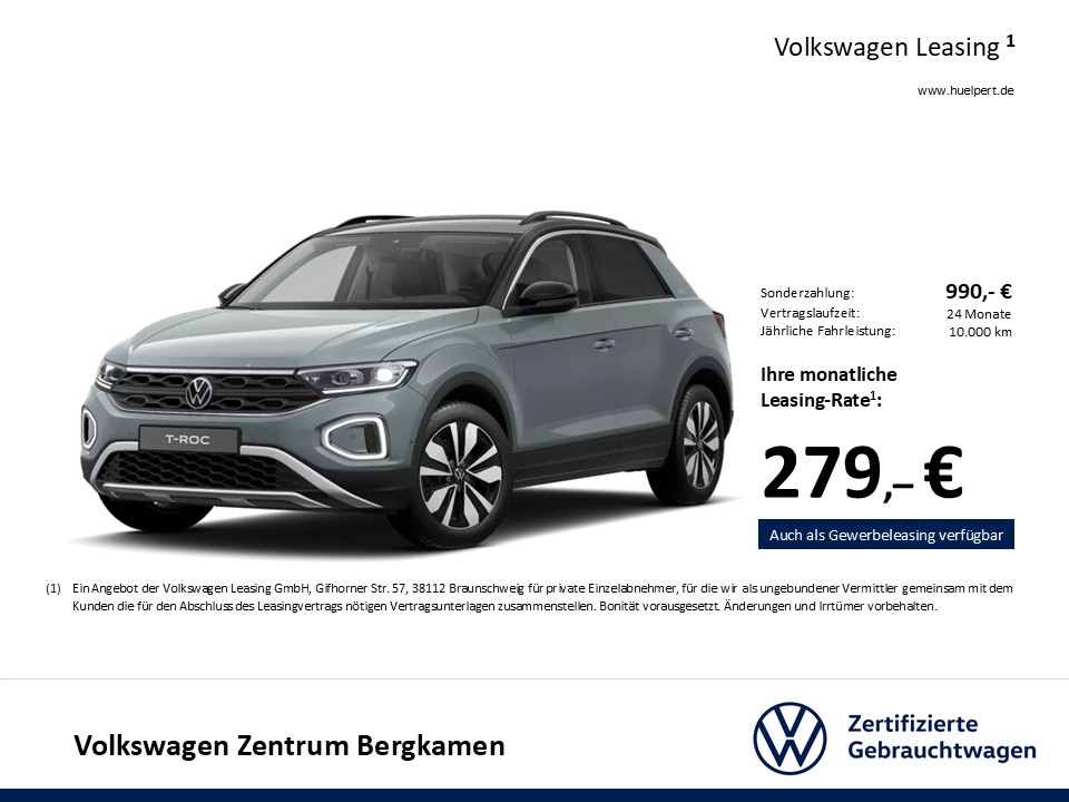 Volkswagen T-Roc 2.0 GOAL AHK CAM ACC LM17 NAVI SITZHEIZUNG