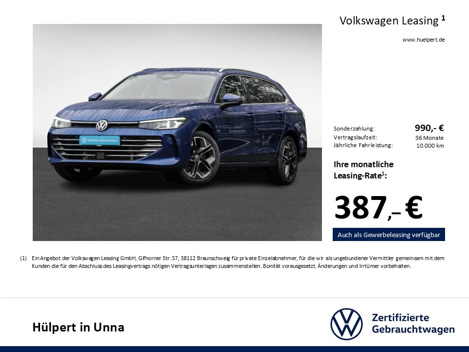 Volkswagen Passat Variant 1.5 HYBRID ELEGANCE NEUES MODELL