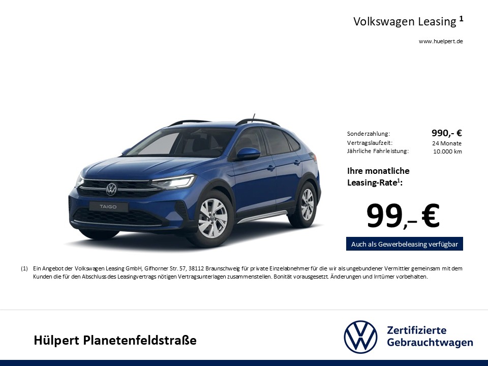 Volkswagen Taigo 1.0 LIFE CAM CARPLAY SITZHEIZUNG ALU LED