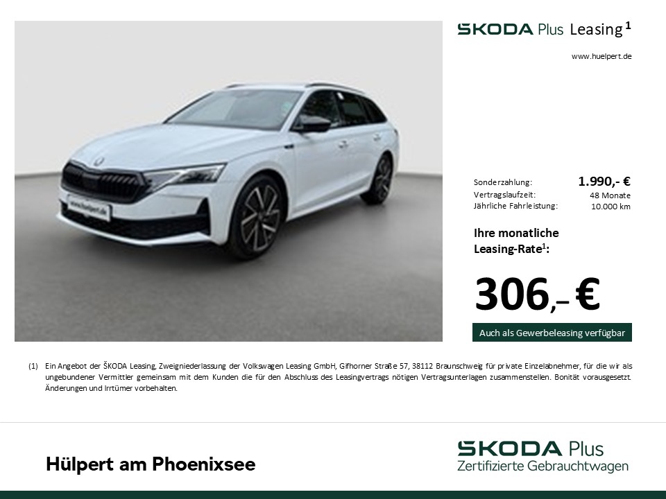Skoda Octavia Combi 1.5 e-TEC SPORTLINE PANO AHK LM18
