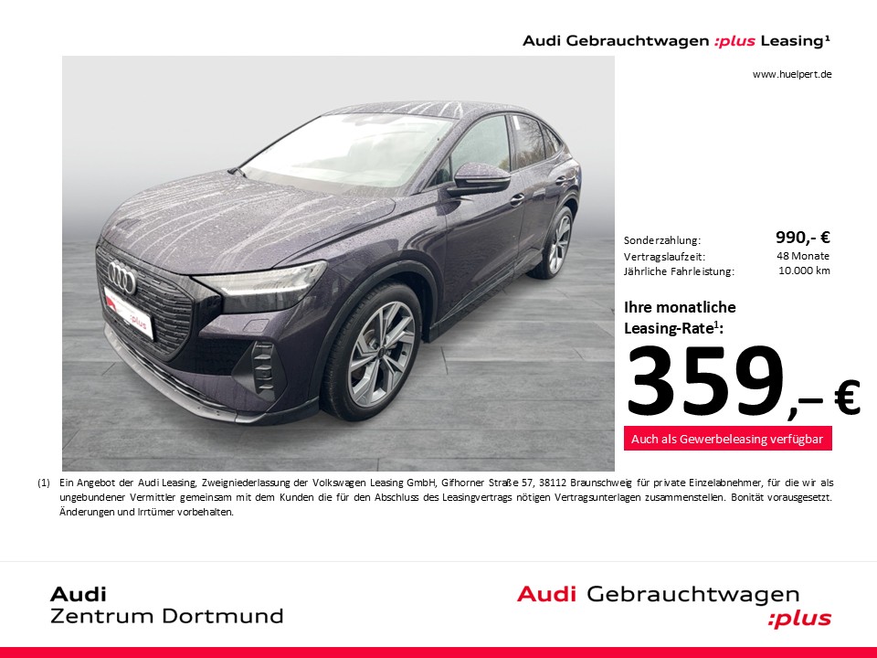 Audi Q4 e-tron Sportback 35 S LINE BLACKPAK CAM LM20
