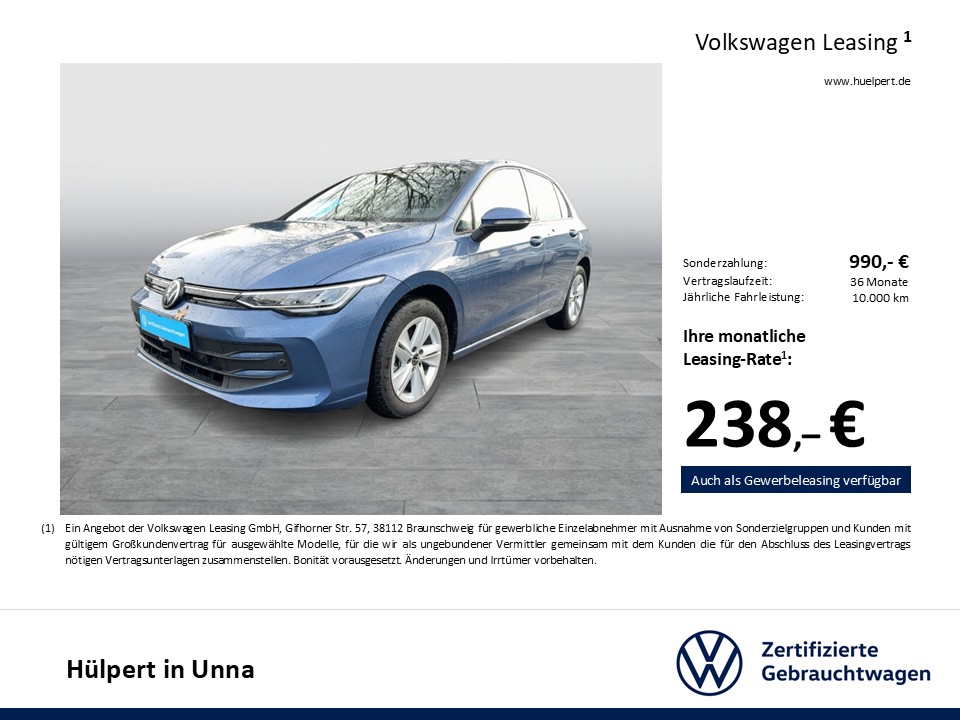 Volkswagen Golf VIII 2.0 LIFE FACELIFT AHK ACC NAVI CARPLAY