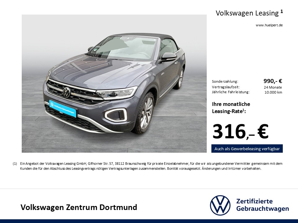 Volkswagen T-Roc Cabriolet 1.5 GOAL ACC LM18 NAVI SITZHEIZ.