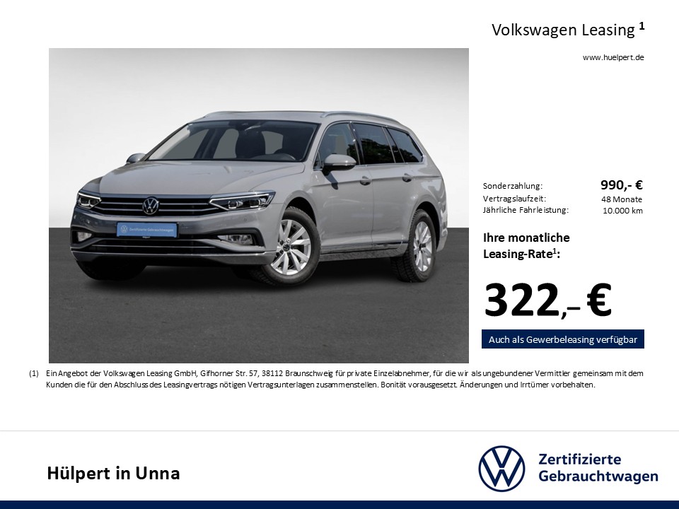 Volkswagen Passat Variant 2.0 ELEGANCE AHK CAM ACC LM17 NAVI