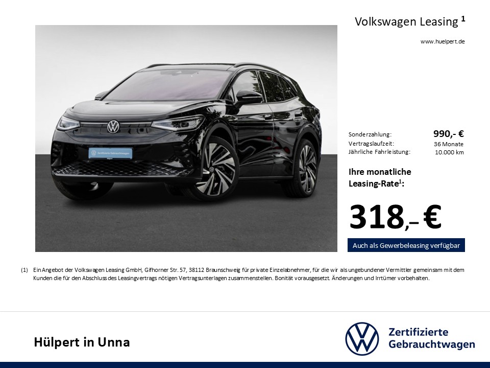 Volkswagen ID.4 GTX 4X4 ACC LM21 NAVI CARPLAY SITZHEIZUNG