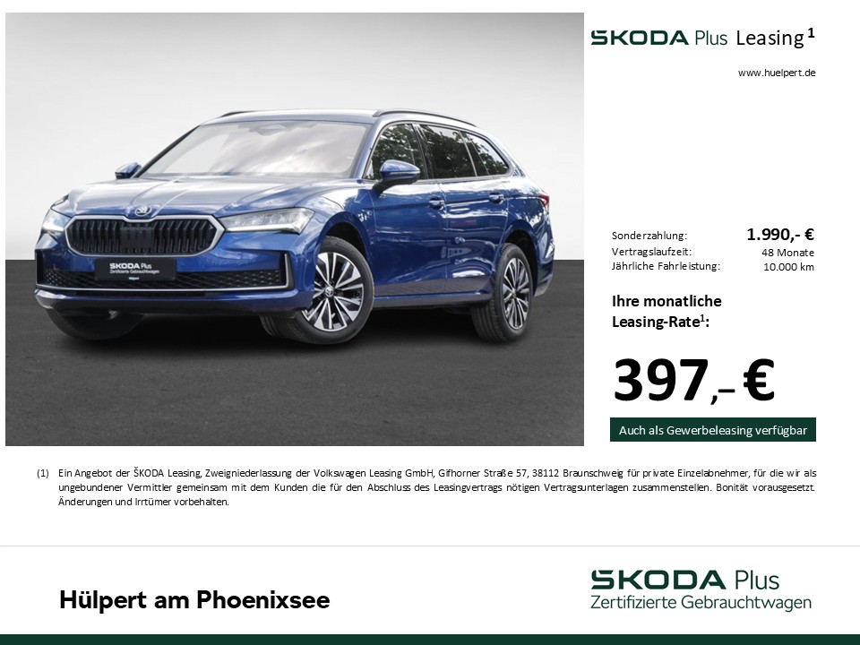 Skoda Superb Combi 2.0 SELECTION STANDHZ. AHK 360°CAM