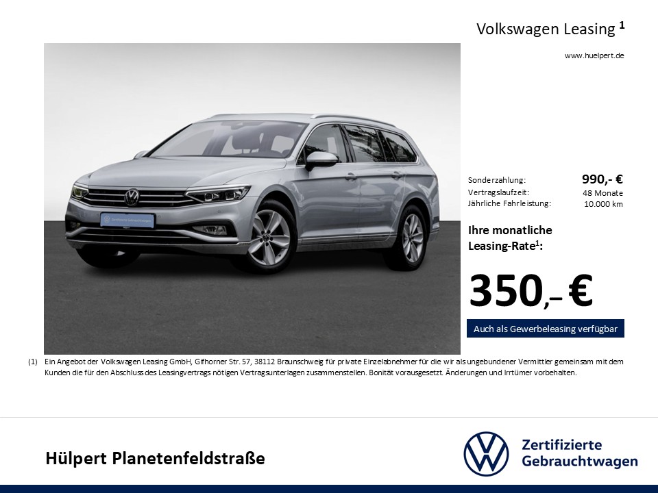 Volkswagen Passat Variant 2.0 ELEGANCE LEDER AHK 360CAM ACC