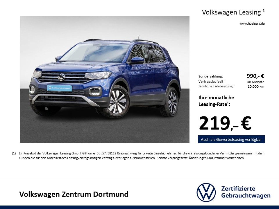 Volkswagen T-Cross 1.0 MOVE ACC ALU NAVI SITZHEIZUNG DAB+