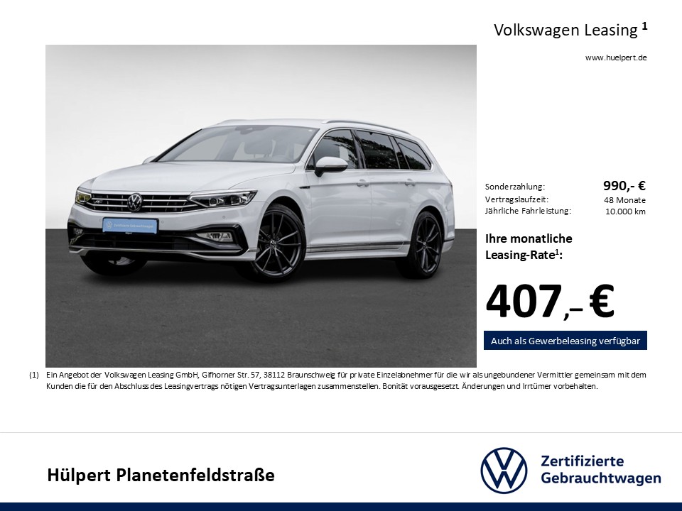 Volkswagen Passat Variant 2.0 R-LINE LEDER STANDHZ AHK LM19