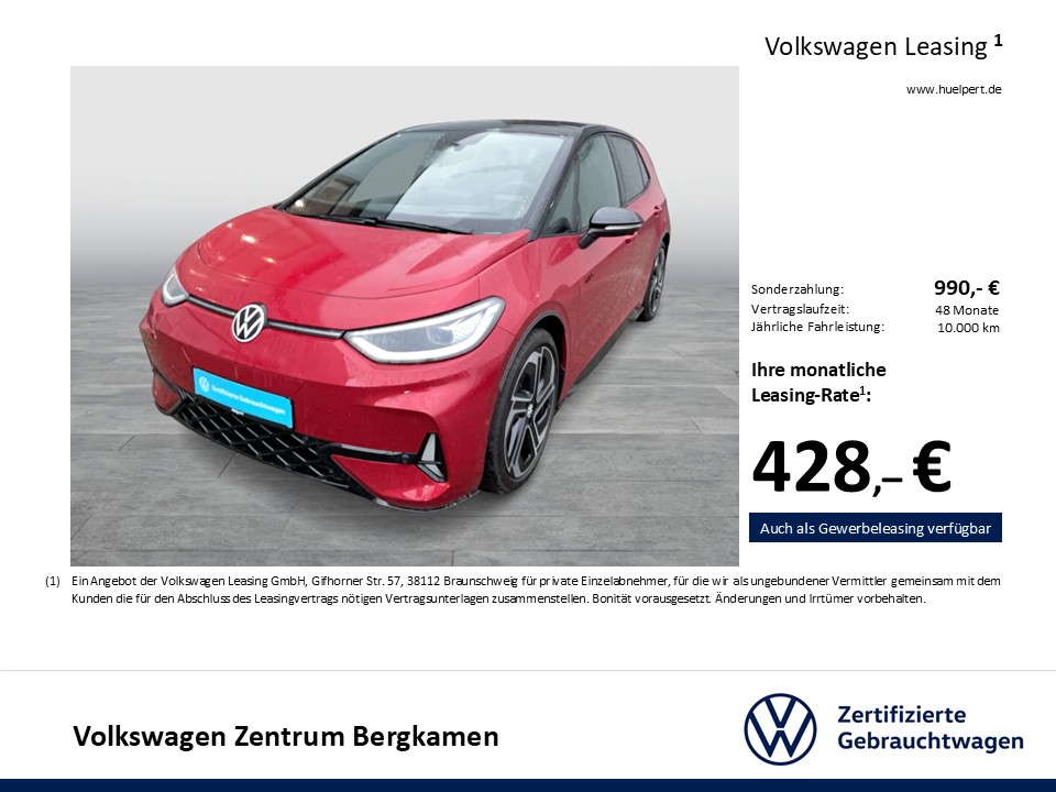 Volkswagen ID.3 GTX PERFORMANCE WÄRMEPUMPE CAM ACC LM20 NAVI