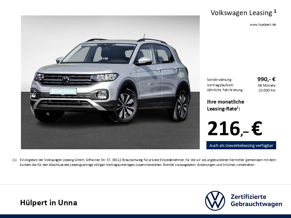 Volkswagen T-Cross 1.0 MOVE ACC ALU NAVI SITZHEIZUNG DAB+