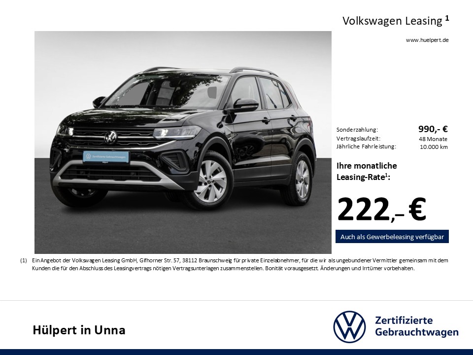 Volkswagen T-Cross 1.0 LIFE ACC ALU LED CARPLAY SITZHEIZUNG