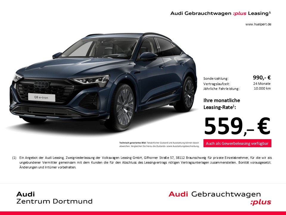Audi Q8 e-tron Sportback 55 quattro S LINE TV 360°CAM