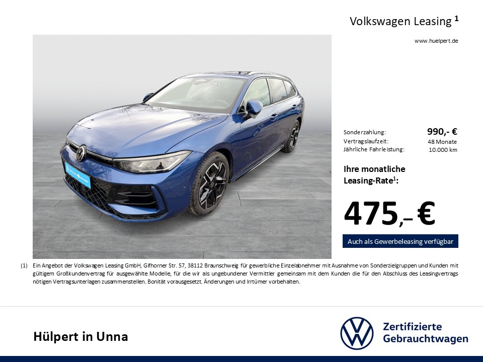 Volkswagen Passat Variant 2.0 R-LINE 4X4 NEUESMODELL AHK 18Z