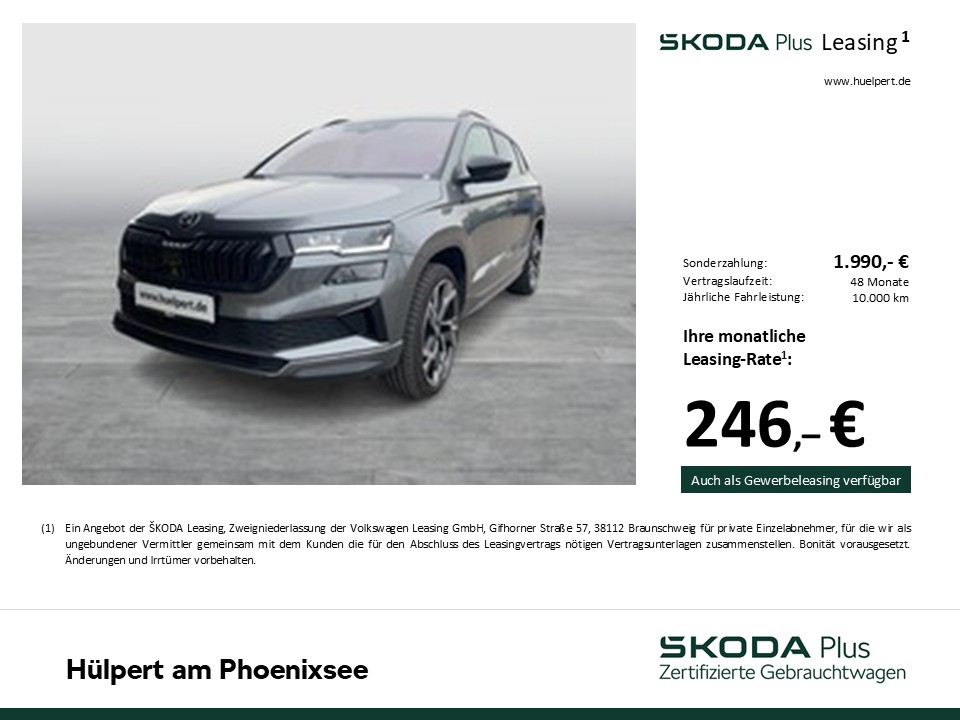 Skoda Karoq 1.5 SPORTLINE PANO CAM LM19 E-KLAPPE NAVI