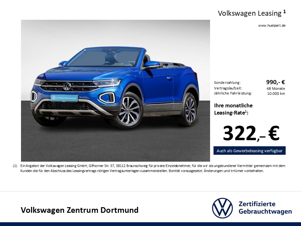 Volkswagen T-Roc Cabriolet1.5 STYLE ACC LED+ SITZHEIZ NAVI