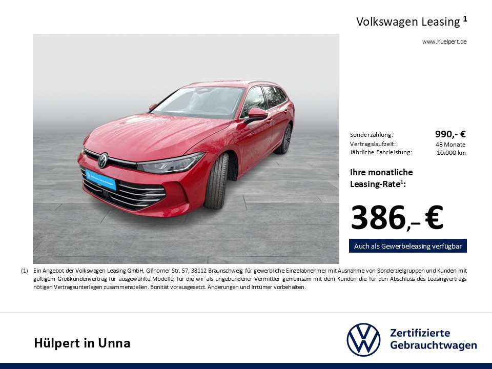 Volkswagen Passat Variant 1.5 HYBRID ELEGANCE NEUES MODELL