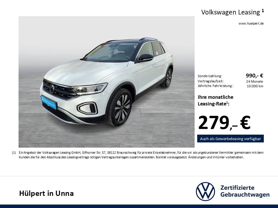Volkswagen T-Roc 2.0 GOAL AHK CAM ACC LM17 NAVI SITZHEIZUNG