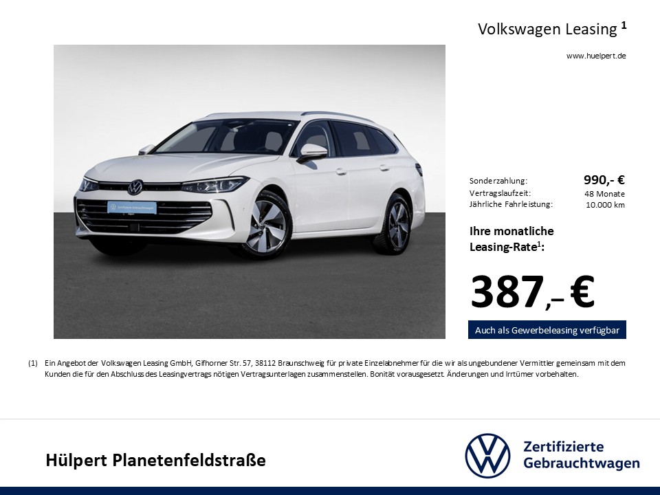 Volkswagen Passat Variant 2.0 ELEGANCE NEUES MODELL AHK CAM ACC LM17 NAVI