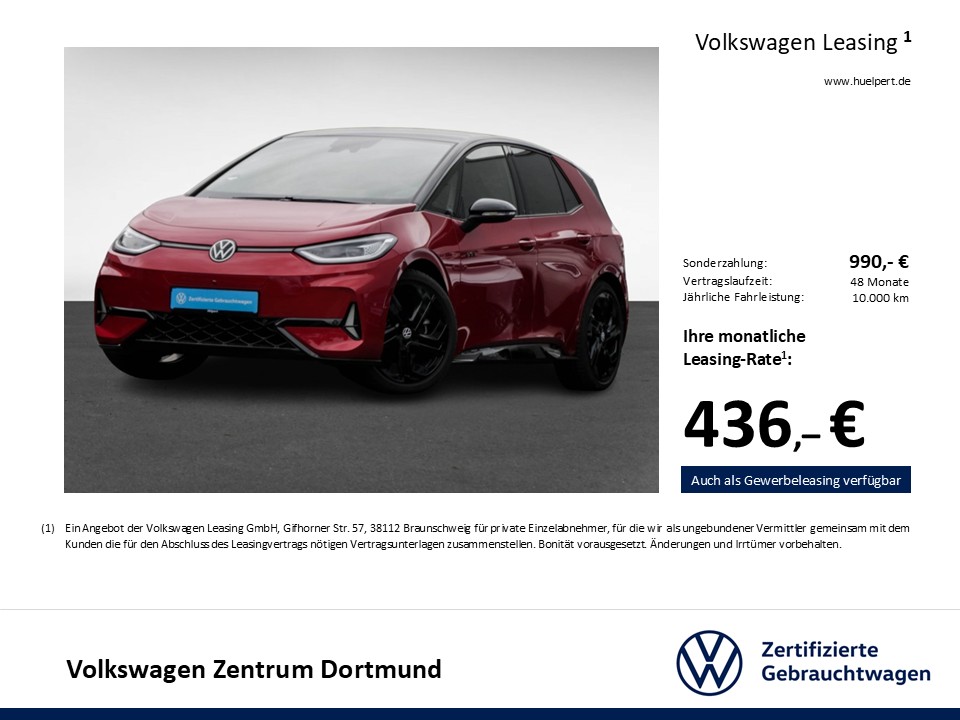 Volkswagen ID.3 GTX PERFORMANCE WÄRMEPUMPE ACC LM20 NAVI