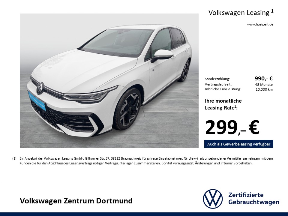 Volkswagen Golf VIII 1.5 R-LINE FACELIFT 360°CAM ACC LM17