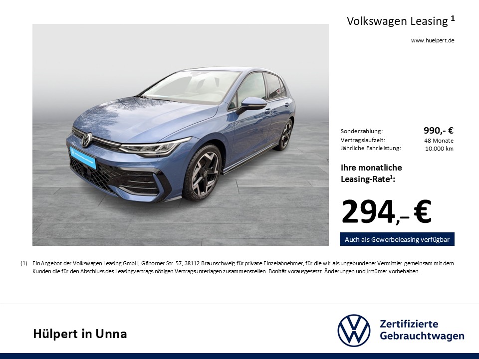 Volkswagen Golf VIII 1.5 R-LINE FACELIFT AHK CAM ACC LM17