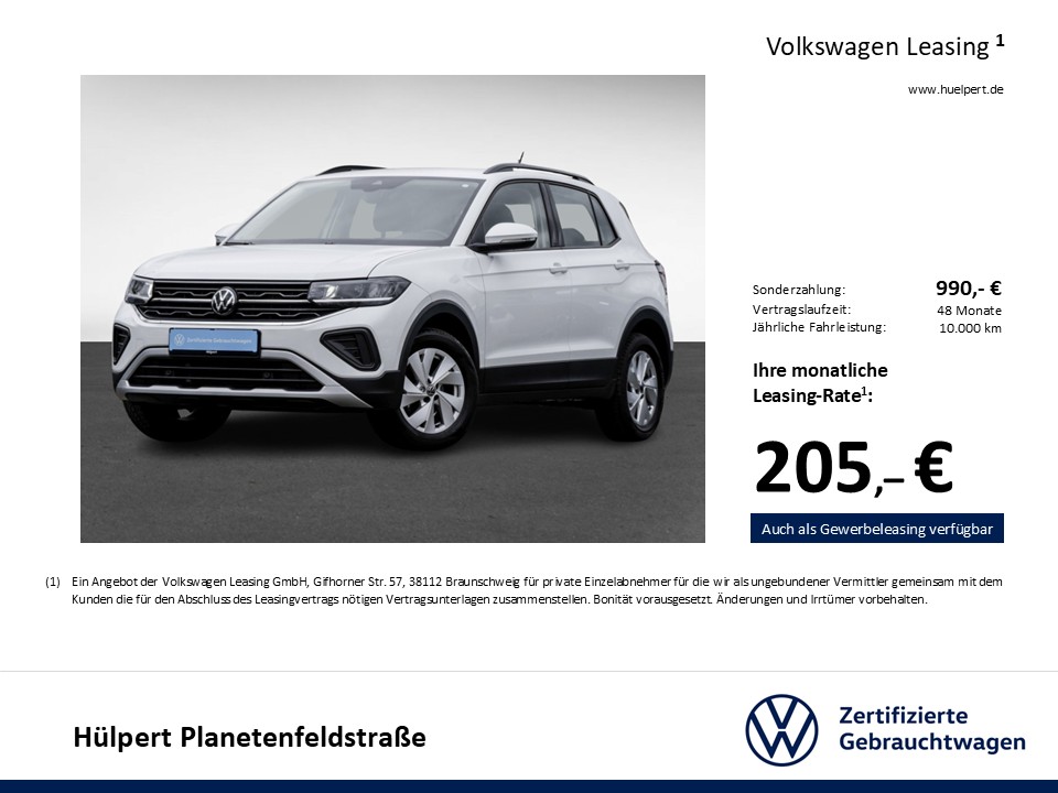 Volkswagen T-Cross 1.0 LIFE CAM ACC LED CARPLAY/ANDROIDAUTO