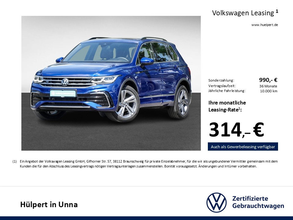 Volkswagen Tiguan 2.0 R-LINE STANDHZ. PANO AHK 360°CAM LM19